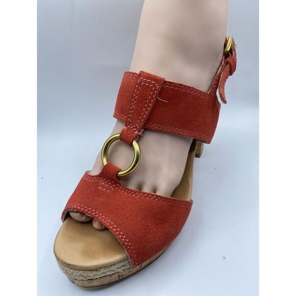 Coach Valeann Womens Tulip Platform Suede Sandal Size 8B - Picture 3 of 15